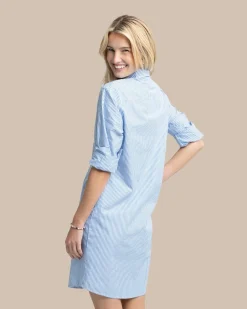 Cam Stripe Poplin Dress<Southern Tide Fashion