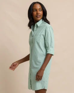 Cam Stripe Poplin Dress<Southern Tide Fashion