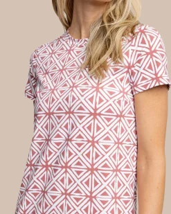 Chanelle Painted Geo Performance Dress<Southern Tide Best