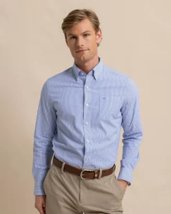 Charleston Granby Stripe Long Sleeve Sport Shirt<Southern Tide Flash Sale