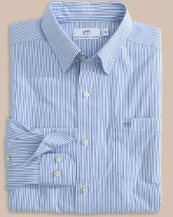 Charleston Granby Stripe Long Sleeve Sport Shirt<Southern Tide Flash Sale