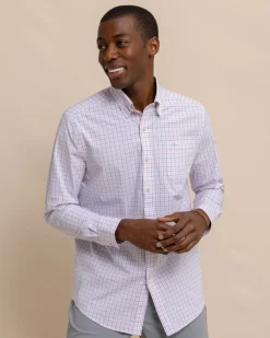 Charleston Larkin Check Long Sleeve Sport Shirt<Southern Tide Cheap