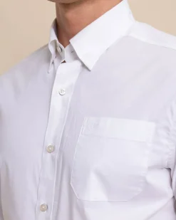 Charleston Overbrook Solid Long Sleeve Sport Shirt<Southern Tide Cheap
