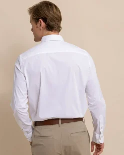 Charleston Overbrook Solid Long Sleeve Sport Shirt<Southern Tide Cheap