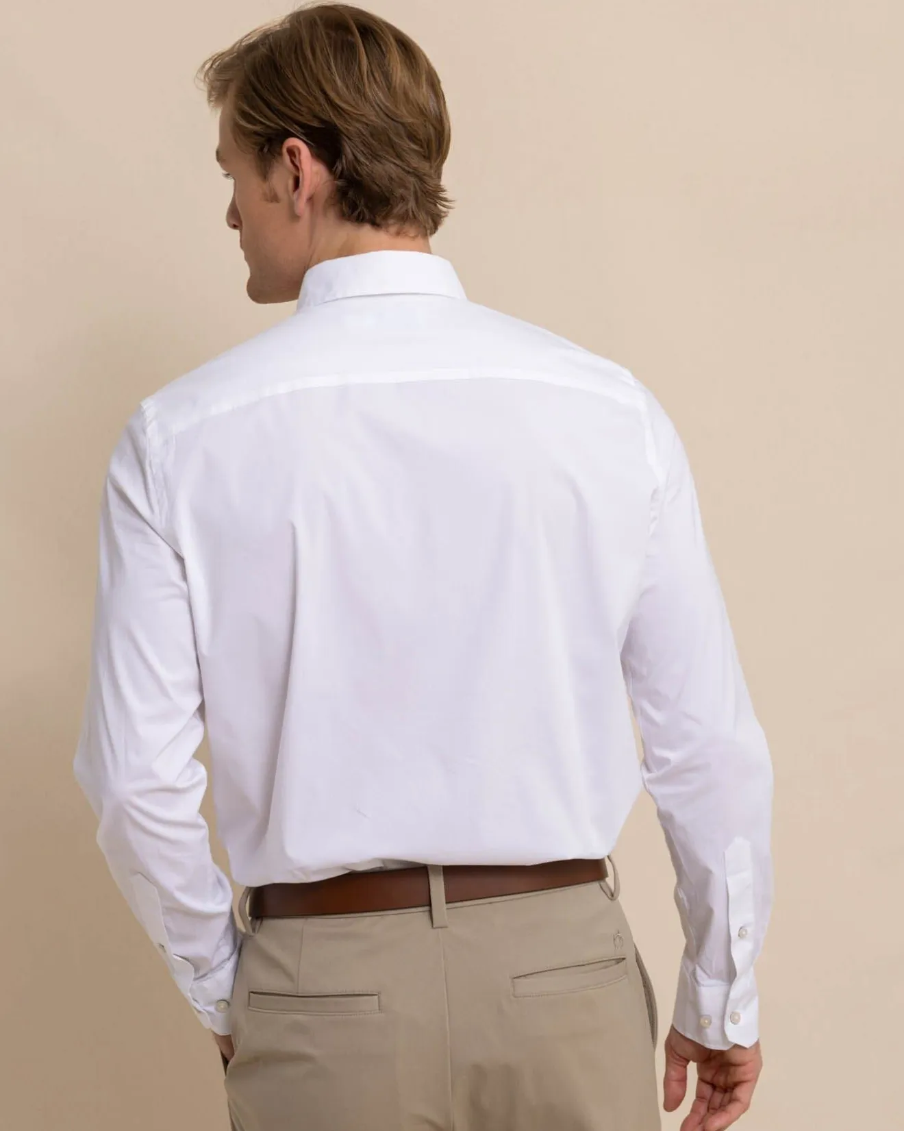 Charleston Overbrook Solid Long Sleeve Sport Shirt<Southern Tide Cheap