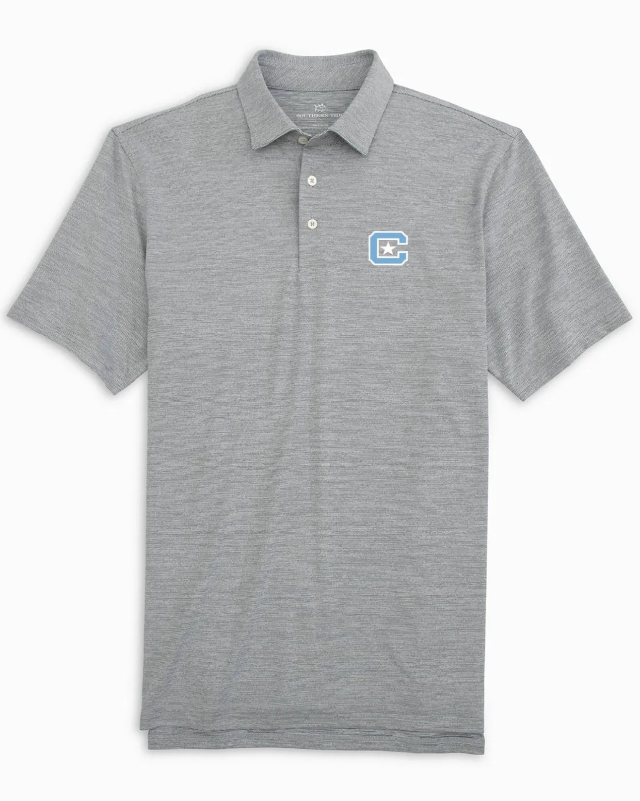 Citadel Bulldogs Driver Spacedye Polo Shirt<Southern Tide Online