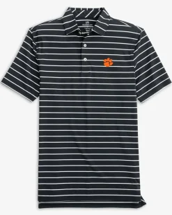 Clemson Tigers Brrr°®-Eeze Desmond Stripe Polo<Southern Tide Outlet