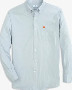 Clemson Tigers Gingham Button Down Shirt<Southern Tide Clearance