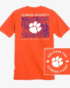 Clemson Tigers Halftone Monstera T-Shirt<Southern Tide Outlet