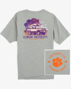 Clemson Tigers Trophy Catch Heather T-Shirt<Southern Tide Discount