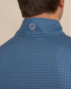 Clubbin' It Print Cruiser Quarter Zip<Southern Tide Best