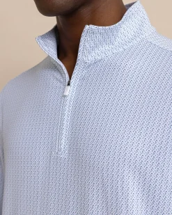 Clubbin' It Print Cruiser Quarter Zip<Southern Tide Best