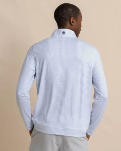 Clubbin' It Print Cruiser Quarter Zip<Southern Tide Best