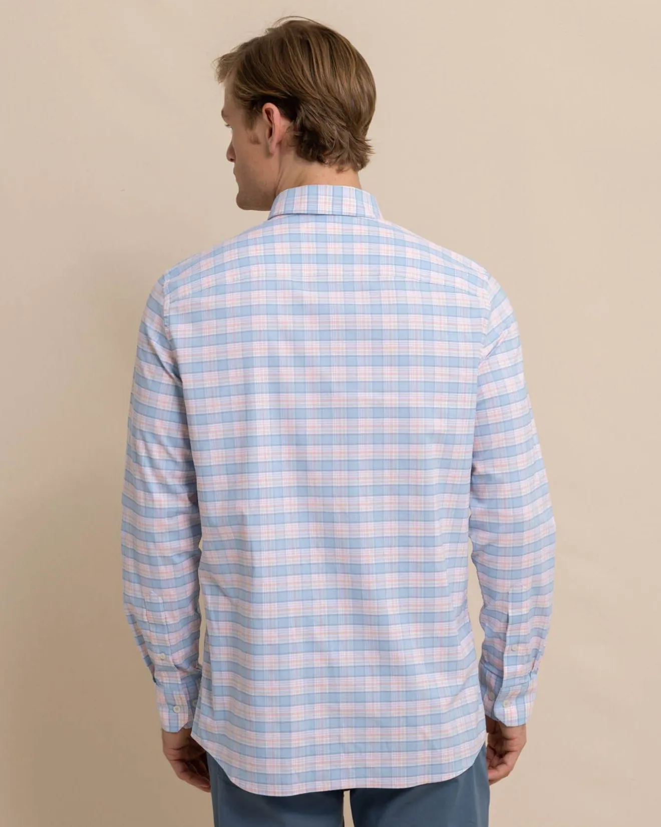 Coastal Passage Brockman Plaid Long Sleeve Sport Shirt<Southern Tide Flash Sale