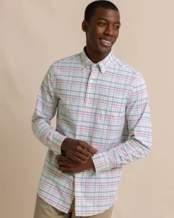 Coastal Passage Pelham Gingham Long Sleeve Sport Shirt<Southern Tide Store