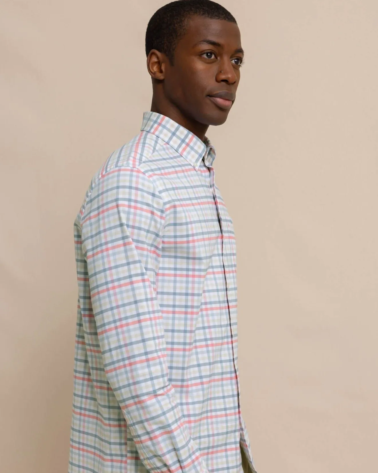 Coastal Passage Pelham Gingham Long Sleeve Sport Shirt<Southern Tide Store