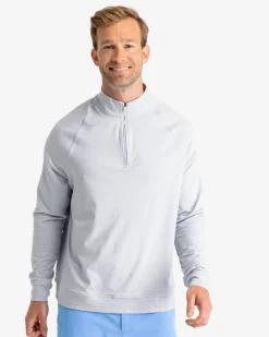Cruiser Heather Quarter Zip Pullover<Southern Tide Discount