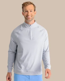 Cruiser Heather Quarter Zip Pullover<Southern Tide Discount