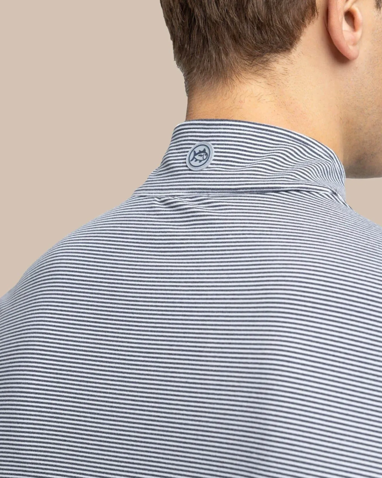Cruiser Micro-Stripe Heather Quarter Zip<Southern Tide Best Sale