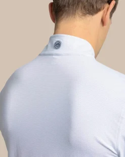 Cruiser Micro-Stripe Heather Quarter Zip<Southern Tide Best Sale