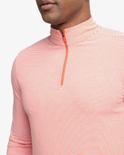Cruiser Micro-Stripe Heather Quarter Zip<Southern Tide Best Sale