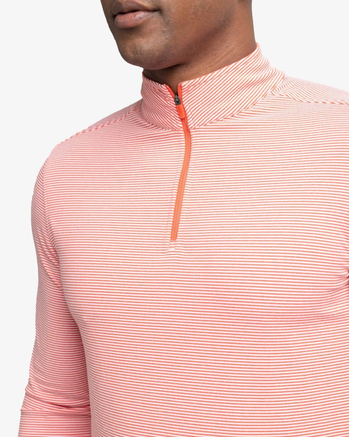 Cruiser Micro-Stripe Heather Quarter Zip<Southern Tide Best Sale