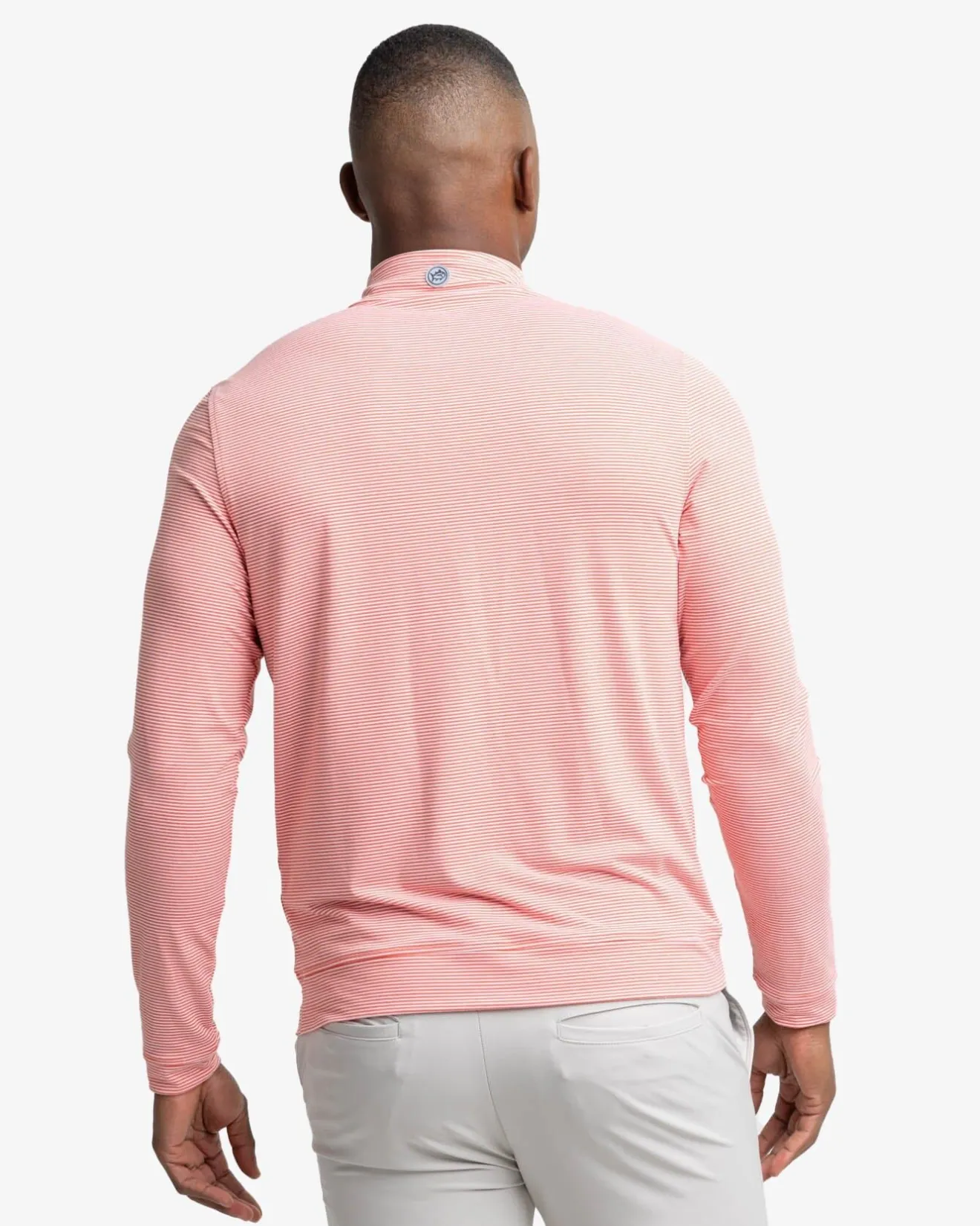 Cruiser Micro-Stripe Heather Quarter Zip<Southern Tide Best Sale