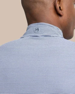 Cruiser Micro-Stripe Heather Quarter Zip<Southern Tide Best Sale