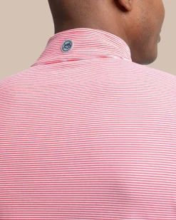 Cruiser Micro-Stripe Heather Quarter Zip<Southern Tide Best Sale