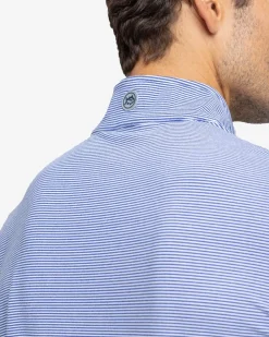 Cruiser Micro-Stripe Heather Quarter Zip<Southern Tide Best Sale