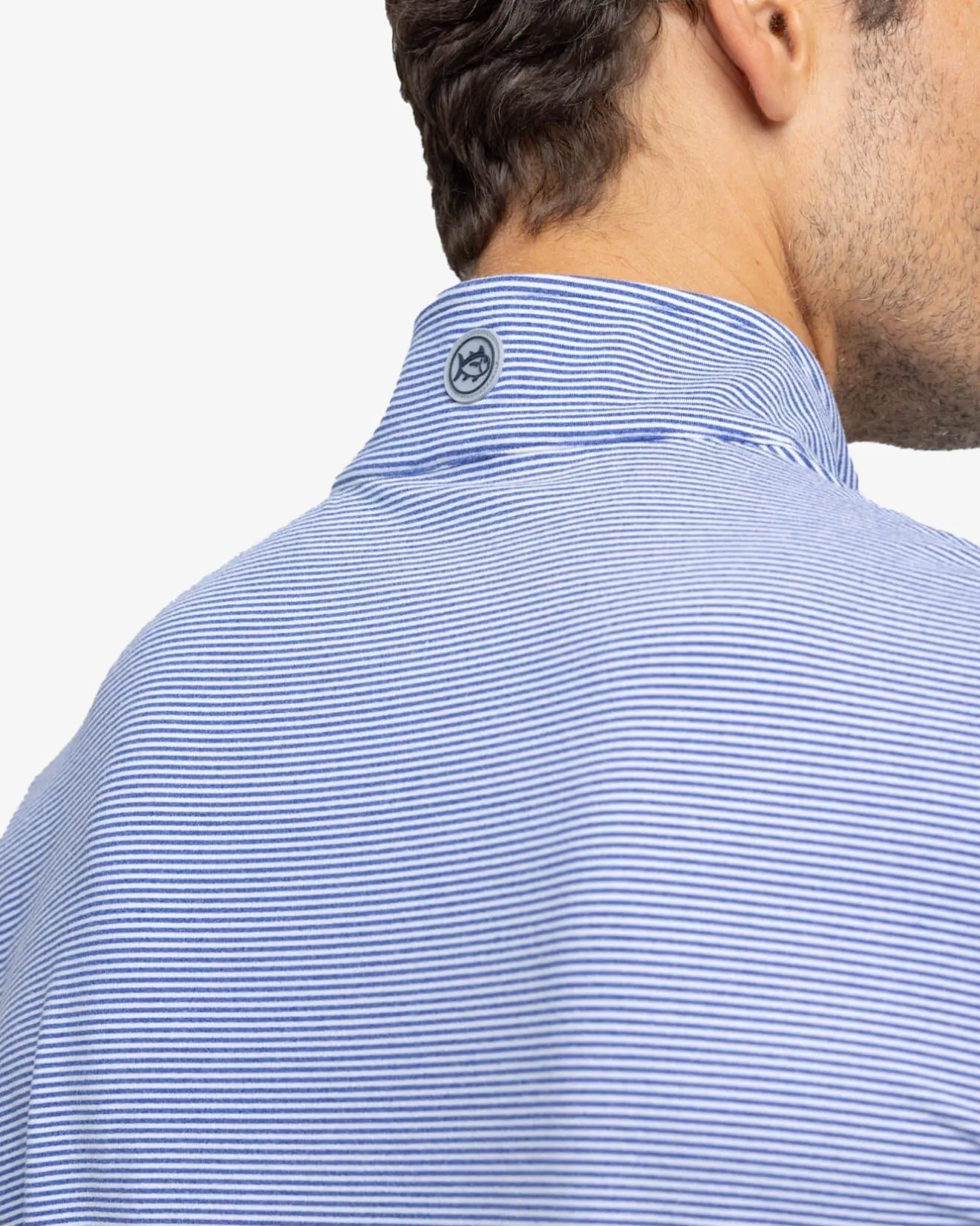 Cruiser Micro-Stripe Heather Quarter Zip<Southern Tide Best Sale
