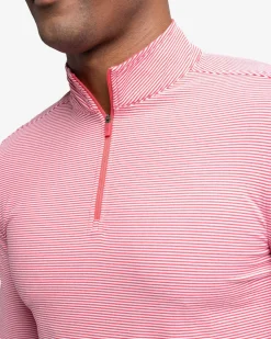 Cruiser Micro-Stripe Heather Quarter Zip<Southern Tide Best Sale
