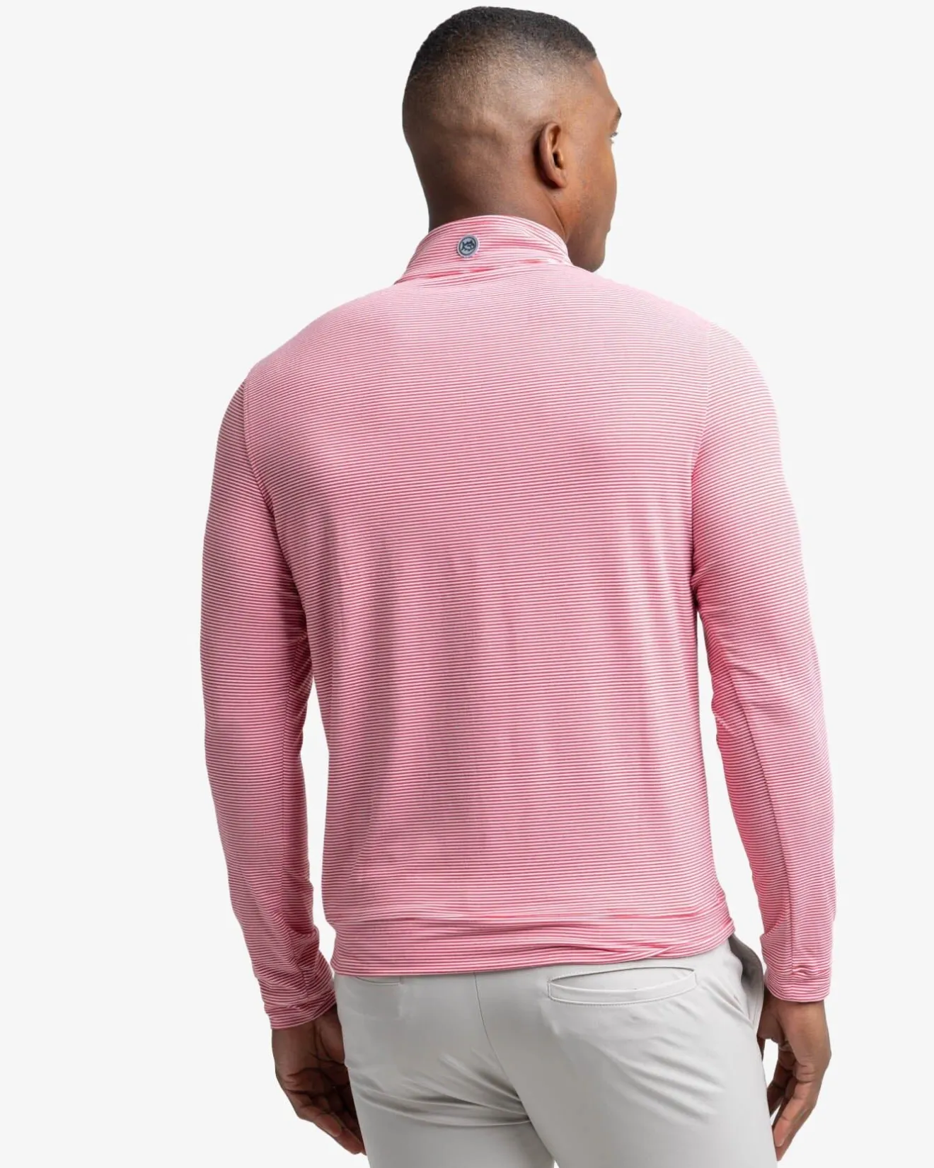 Cruiser Micro-Stripe Heather Quarter Zip<Southern Tide Best Sale