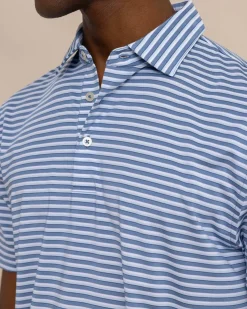 Driver Carova Stripe Polo Shirt<Southern Tide Store
