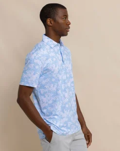 Driver Island Blooms Printed Polo<Southern Tide Fashion