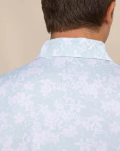 Driver Island Blooms Printed Polo<Southern Tide Fashion