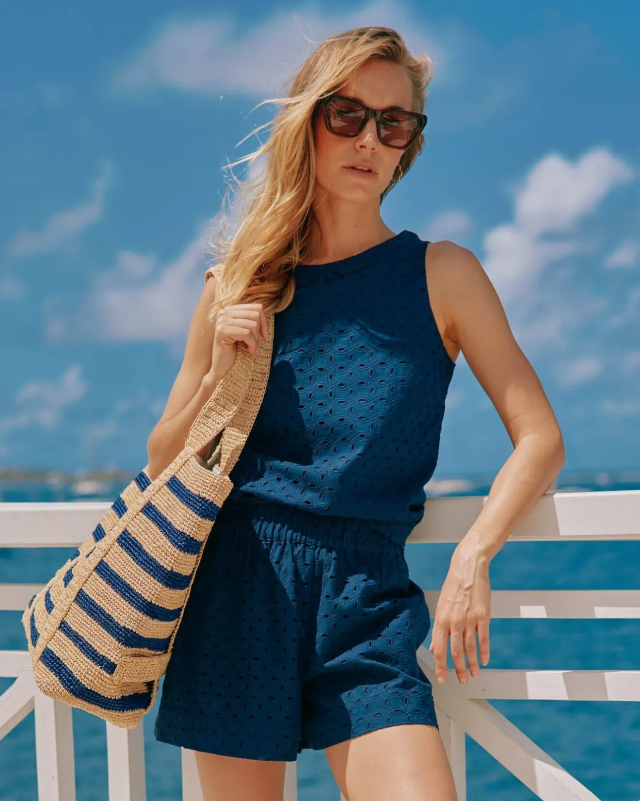 Elyse Eyelet Short<Southern Tide Outlet