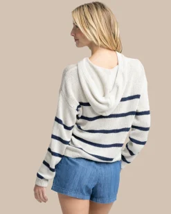 Everlee Striped Hoodie Sweater<Southern Tide Shop