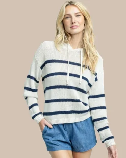 Everlee Striped Hoodie Sweater<Southern Tide Shop