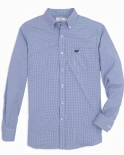 Florida Gators Gingham Button Down Shirt<Southern Tide Discount