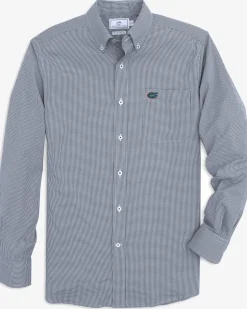 Florida Gators Gingham Button Down Shirt<Southern Tide Discount
