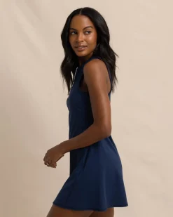 Frances Zip Front Performance Dress<Southern Tide New