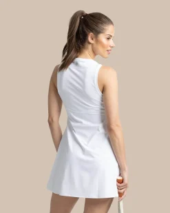 Frances Zip Front Performance Dress<Southern Tide New