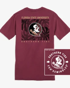 Fsu Seminoles Halftone Monstera T-Shirt<Southern Tide Store