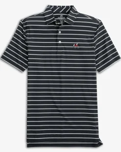 Georgia Bulldogs Brrr°®-Eeze Desmond Stripe Polo<Southern Tide Cheap