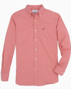 Georgia Bulldogs Gingham Button Down Shirt<Southern Tide Fashion