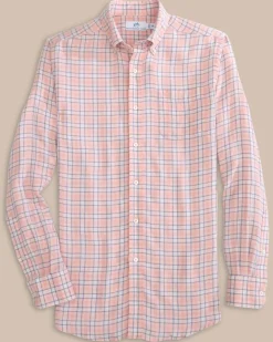 Headland Conestee Plaid Long Sleeve Sport Shirt<Southern Tide Cheap