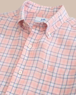 Headland Conestee Plaid Long Sleeve Sport Shirt<Southern Tide Cheap