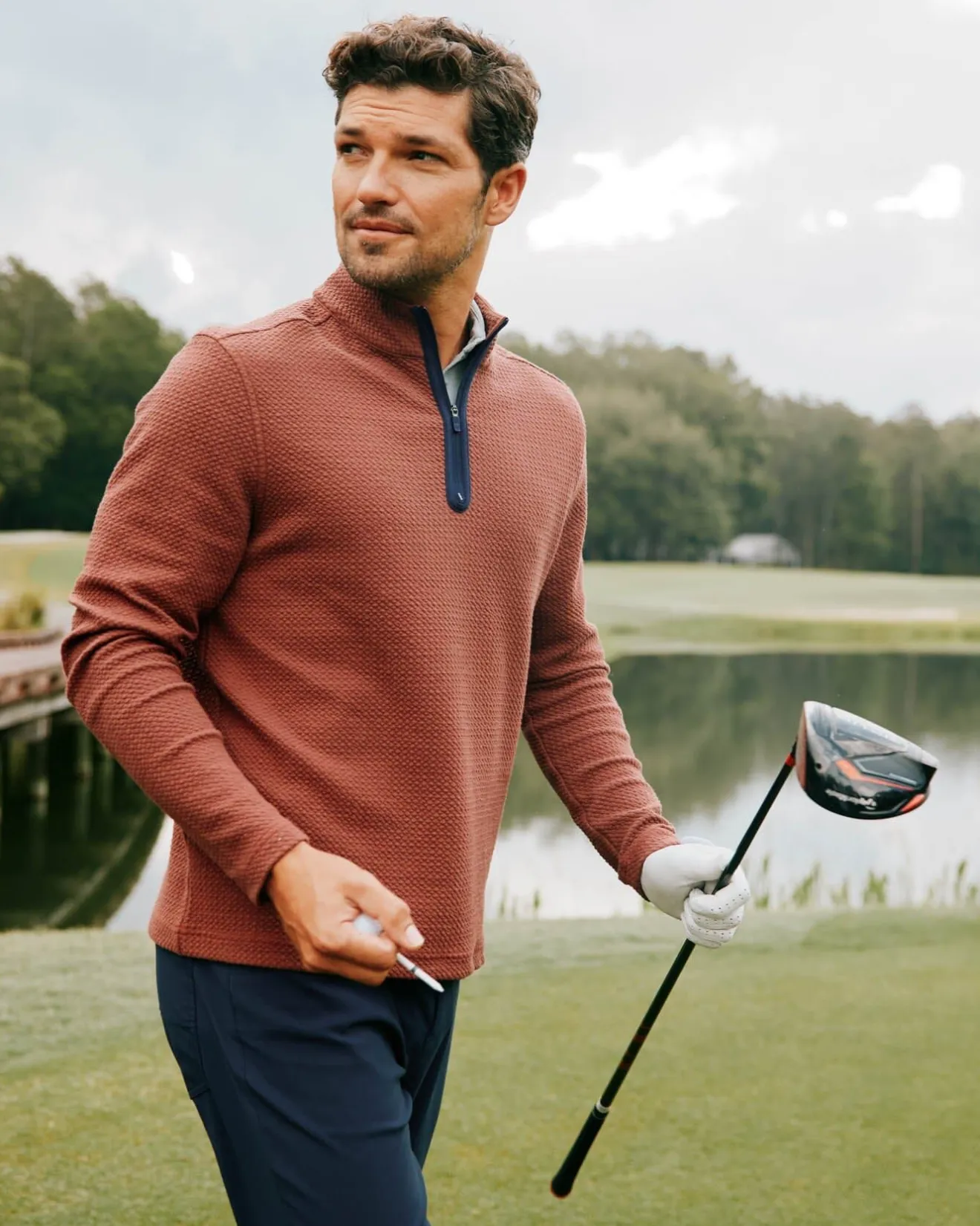Heather Outbound Quarter Zip<Southern Tide Best Sale