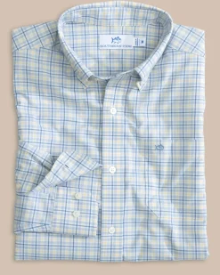 Intercoastal Falls Park Plaid Long Sleeve Sport Shirt<Southern Tide Clearance